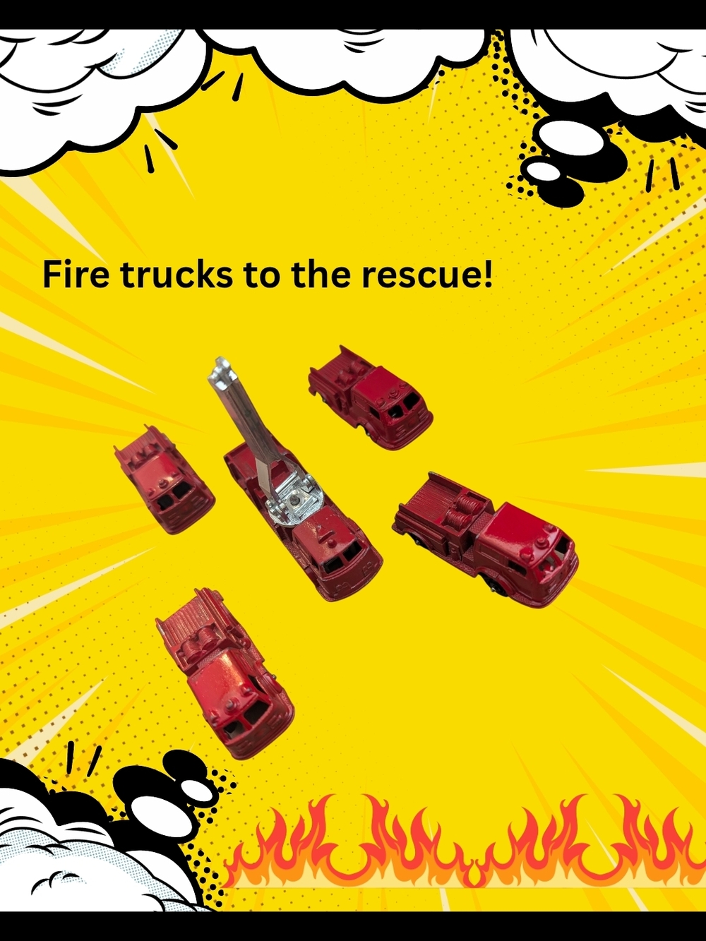 Tootsie Toys Vintage Fire Truck And Pumpers